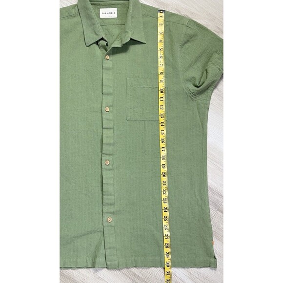 FAR AFIELD SHORT SLEEVED BUTTON DOWN SHIRT. Size: 4 - Picture 4 of 6